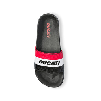 Ciabatte da uomo nere con fascia tricolore Ducati, Brand, SKU p422000289, Immagine 0